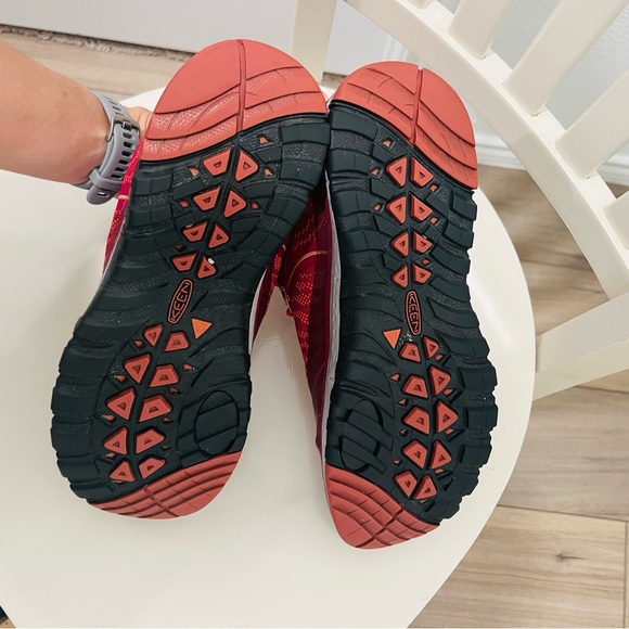 Keen Terradora Pink Orange Waterproof Low Hiking Trail Shoes Women's Sz. 10 - Picture 7 of 8